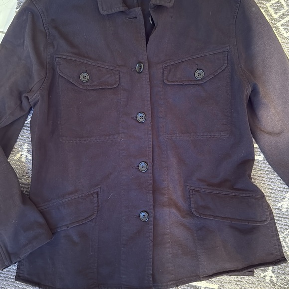 James Perse Shirt Jacket Blazer Utility Pockets Black - Picture 4 of 11